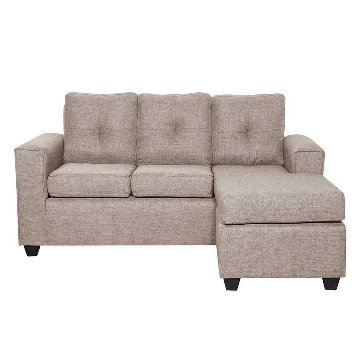 Sof&aacute; Seccional Black Factory Ranger 4 Cuerpos Beige