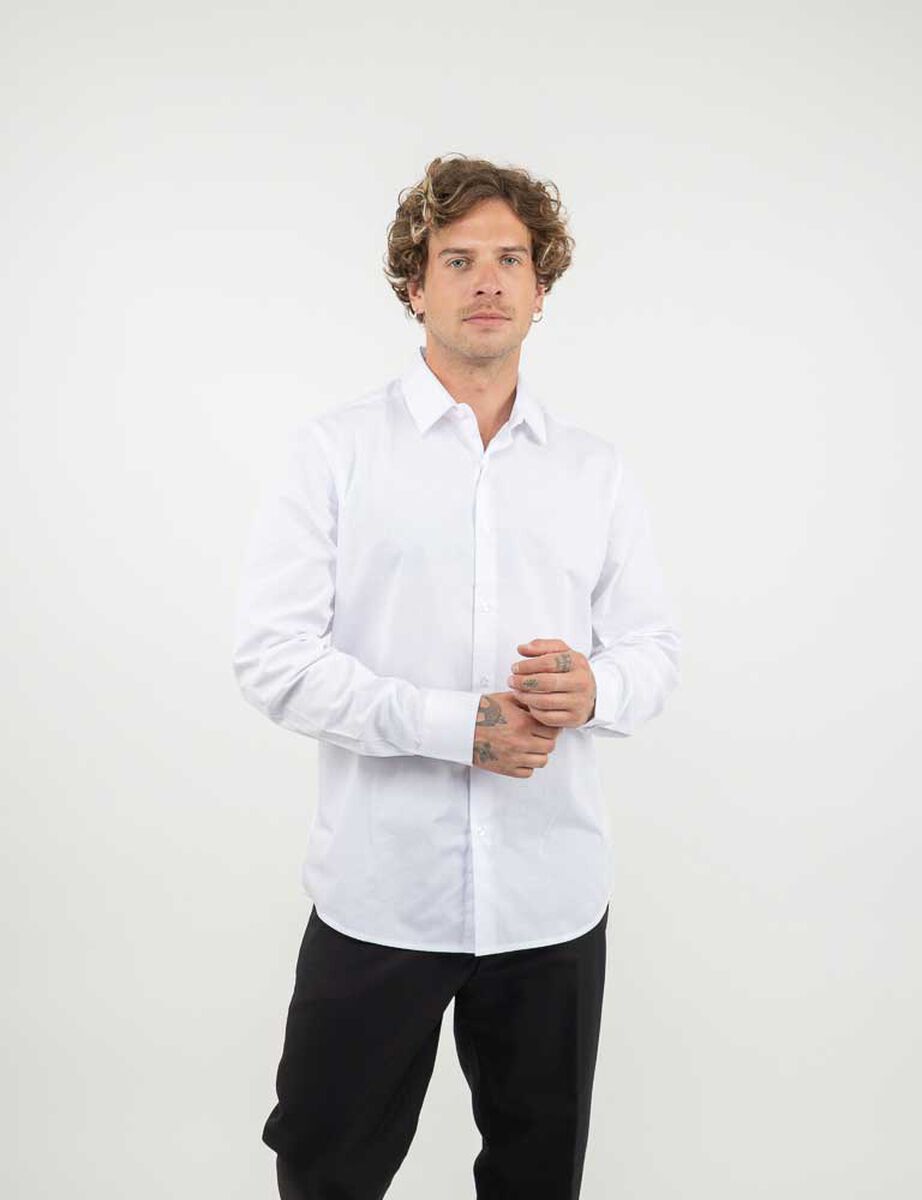 Camisa Slim Manga Larga Hombre Zibel