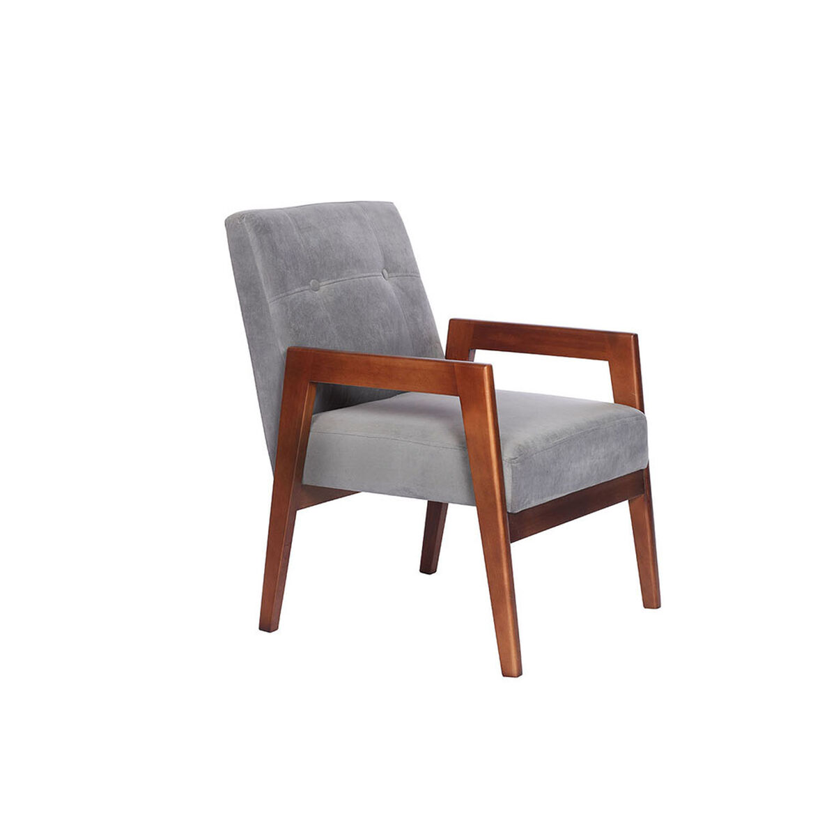 Seccional Intercambiable Latam Home Venecia 3 Cuerpos Gris + Sitial Munich Tela Gris