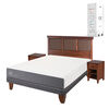 Cama Europea CIC Base Dividida 2 Plazas Smart + Respaldo + 2 Veladores New Torino Caramelo