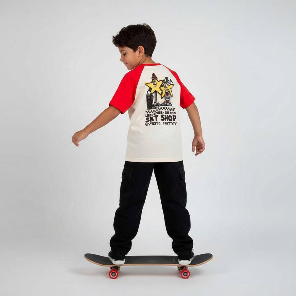 Polera Manga Corta Niño Chess