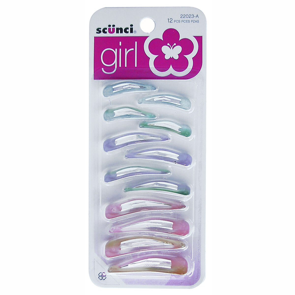 Set Trabas a Presión Niña Colores Varios, 12 Piezas