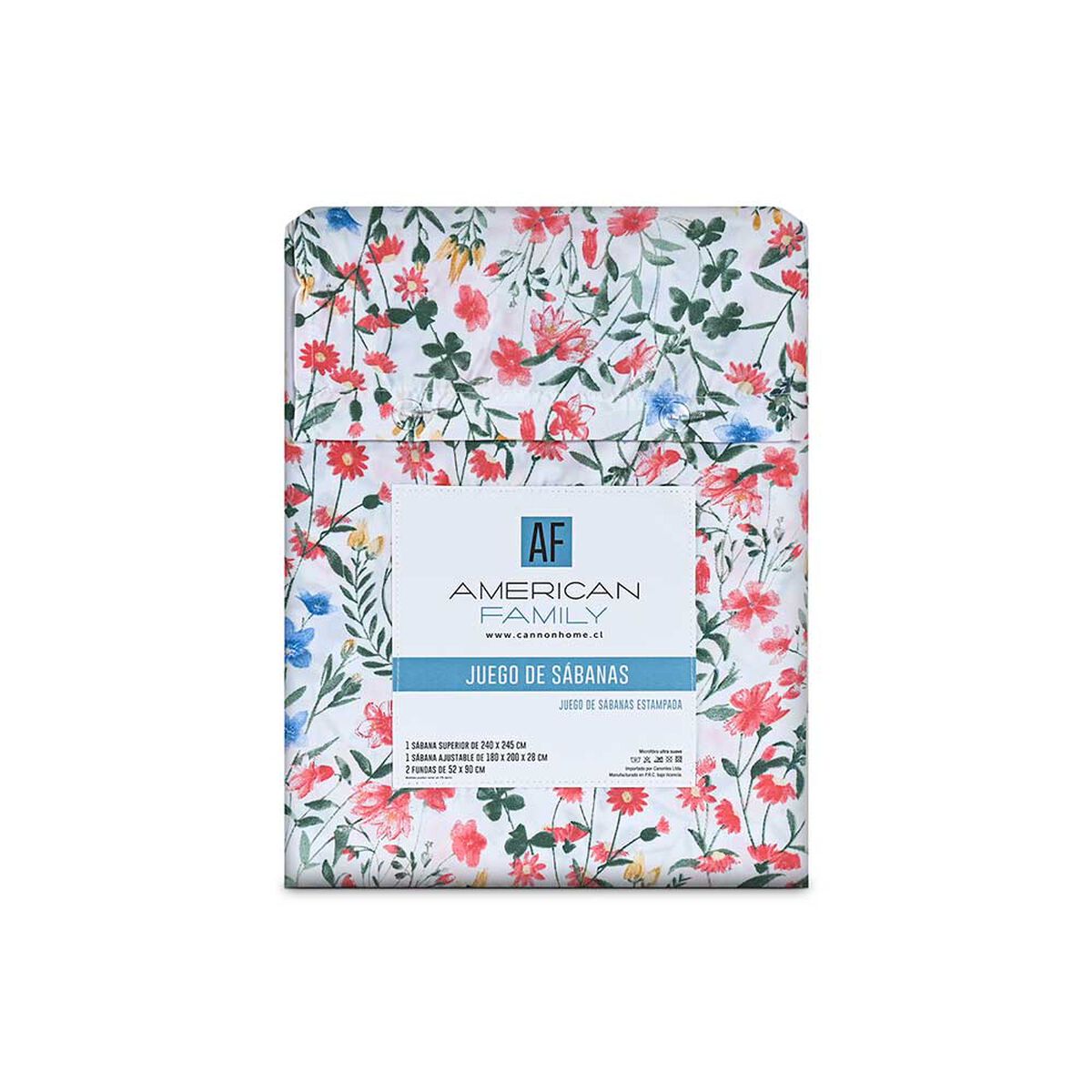 Juego de S&aacute;banas American Family 1.5 Plazas Torino