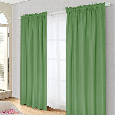Imagen 1 del producto Combo Cortinas Doral Tabatha 220 x 140 cm Verde