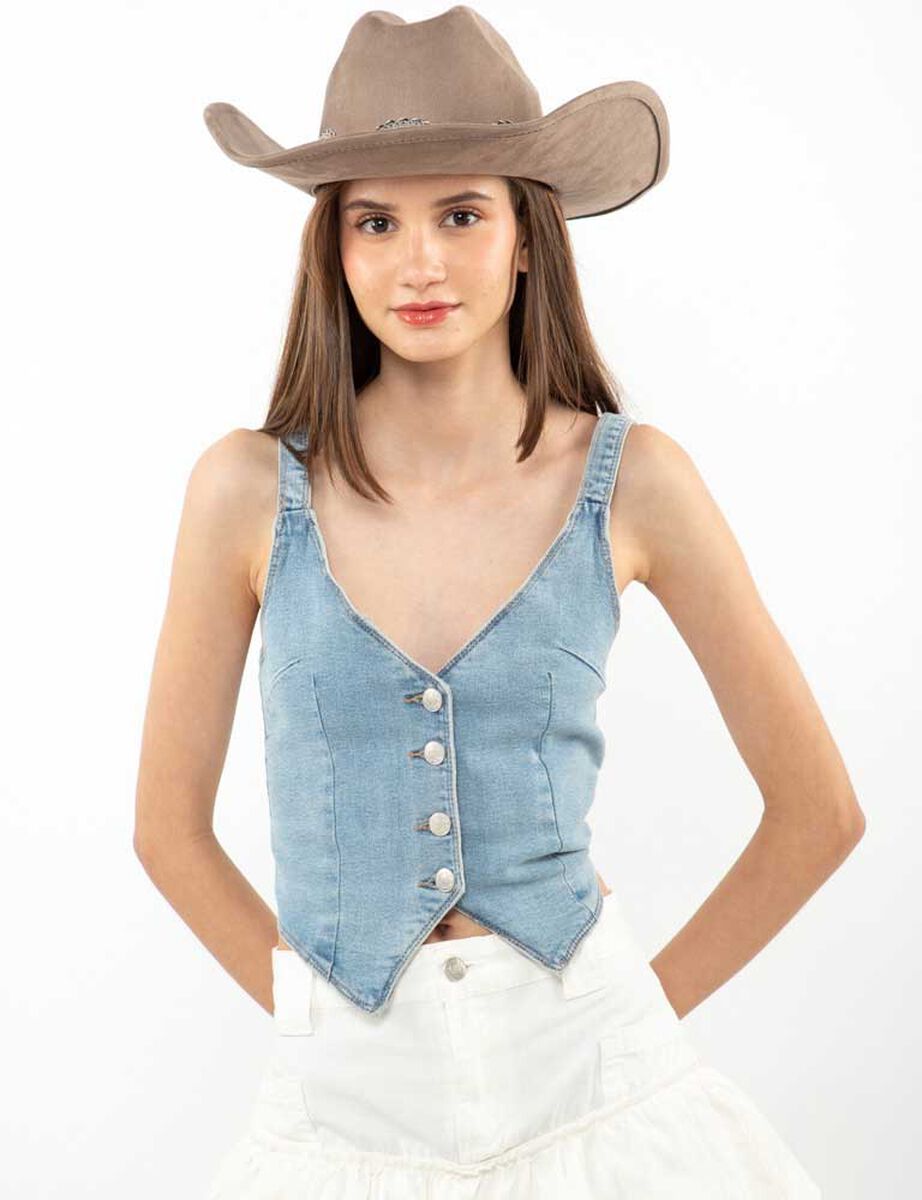 Blazer Gillette Denim Mujer Icono