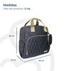 Mochila Maternal&nbsp;Pa&ntilde;alera Black Gold Bebesit