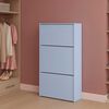 Zapatera Vekkahome Americana 3 Puertas Blanca