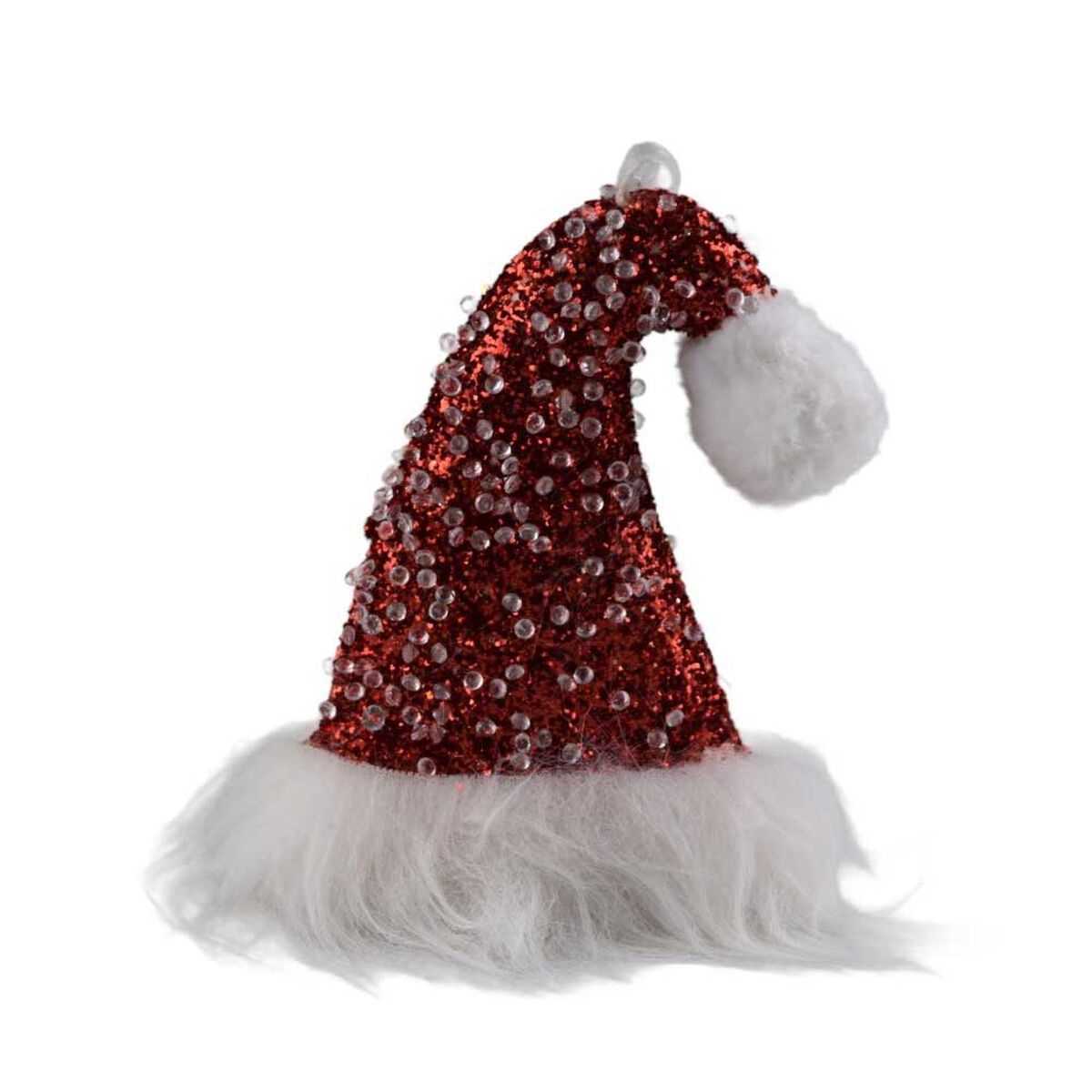 Gorro Viejito Pascuero Decorativo Navide&ntilde;o Casanova Rojo 17 cm