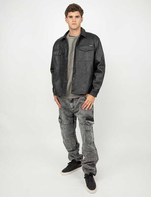 Imagen 2 del producto Chaqueta Ecocuero Hombre Soviet Negro