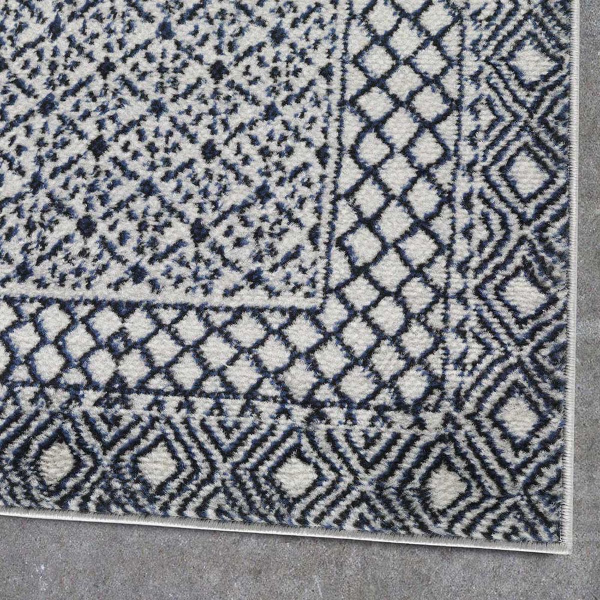 Alfombra de Pasillo Modalfo Arizona Azul Marino 66 x 430 cm