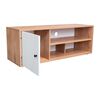Rack TV TuHome Noah 55" Macadamia y Blanco