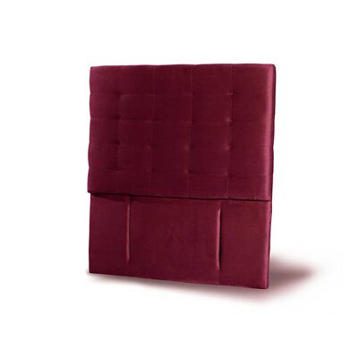 Imagen 2 del producto Respaldo Latam Home 1 Plaza Napoles Tela Velvet Burdeo