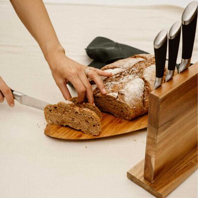 Imagen 2 del producto Set Cuchillos Simplit Küche 5 Piezas Negro + Base