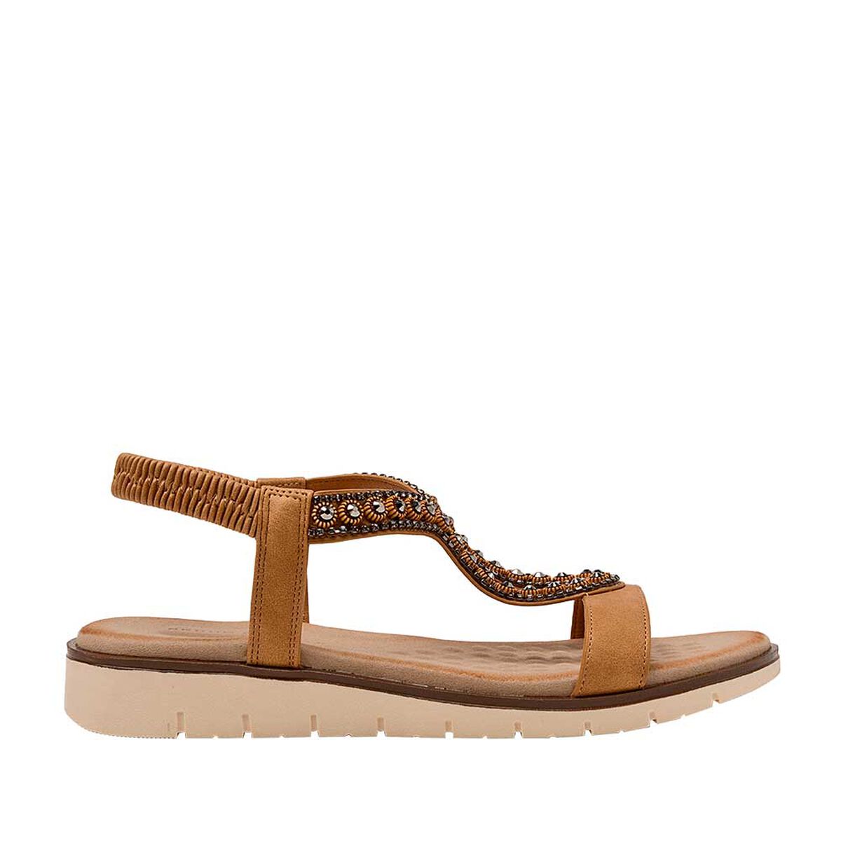 Sandalia de Mujer Camel Bruno Rossi