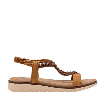 Sandalia de Mujer Camel Bruno Rossi