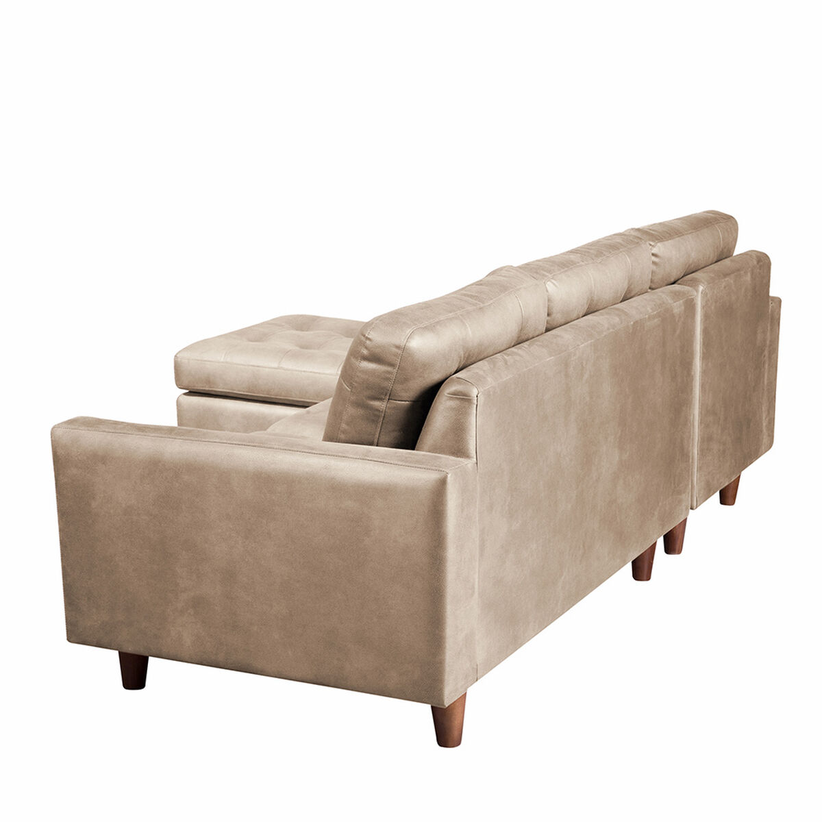 Sof&aacute; Cuero Latam Home N&aacute;poles Chaise Longue 2 Cuerpos Izquierdo