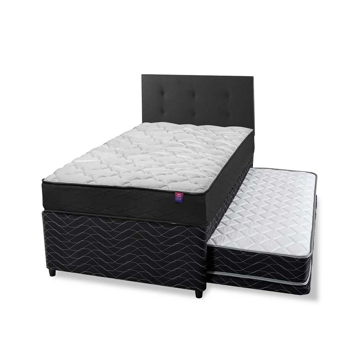 Cama Nido Flex 1,5 Plazas Therapedic Plus  + Respaldo