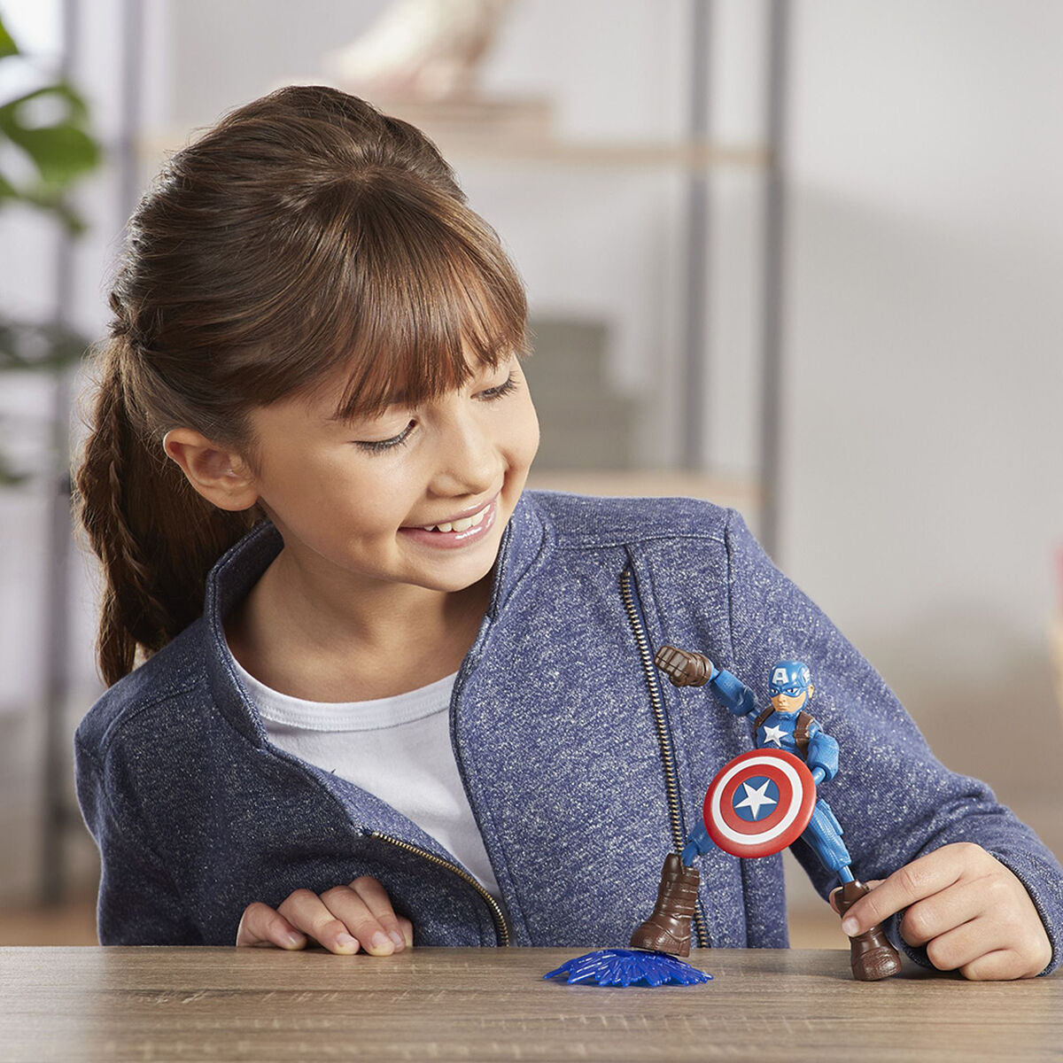 Figuras de Acción Avengers Bend y Flex Figura Capitan America