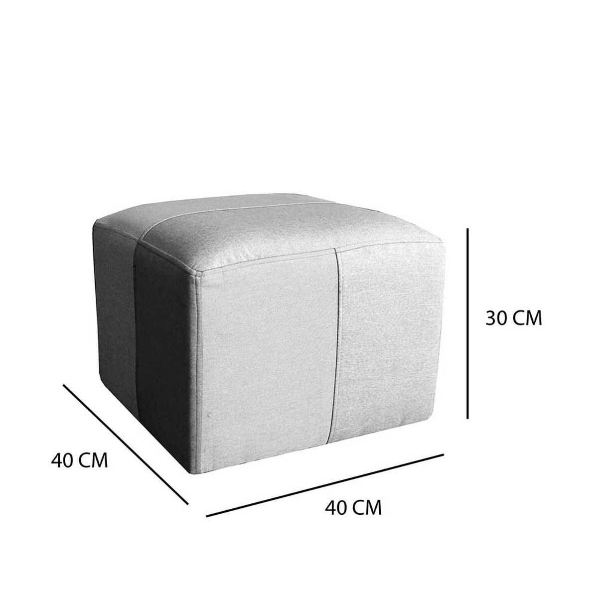 Sofa + 2 Pouff A&M Home Maxi Gris