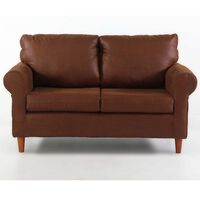 Sofá Kea Retro 2 Cuerpos Café
