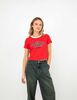 Polera Crop Con Estampado Mujer Icono