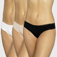 Pack 3 Calzones Colaless Mujer Palmers Multicolor