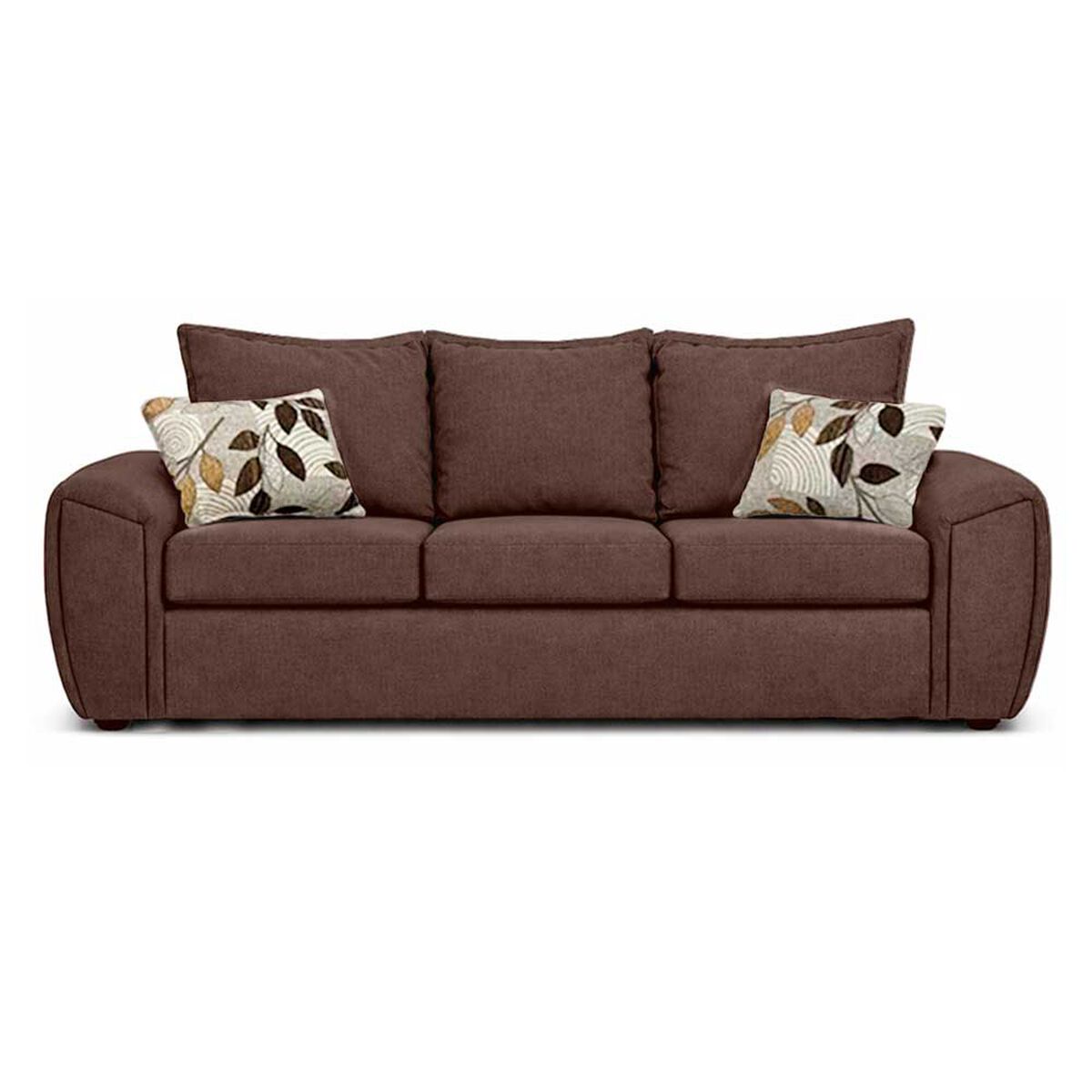 Juego de Living Elegant Detail New Houston 3-2-1 Cuerpos Caf&eacute;