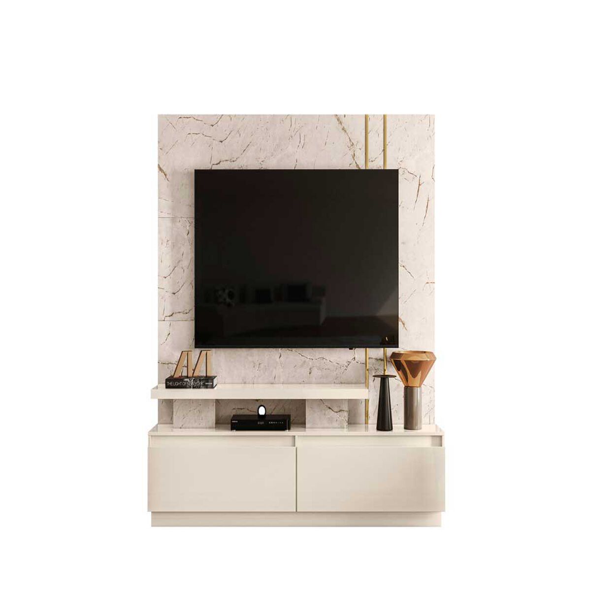 Home TV Altavision New Apolo Blanco Marmolado y Blanco