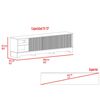 Rack Tuhome Smith Hasta 75" Nogal Europeo-Roble Natural