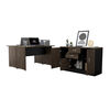 Escritorio Doble + Gabinete 2 Puertas Negro TuHome Home Office