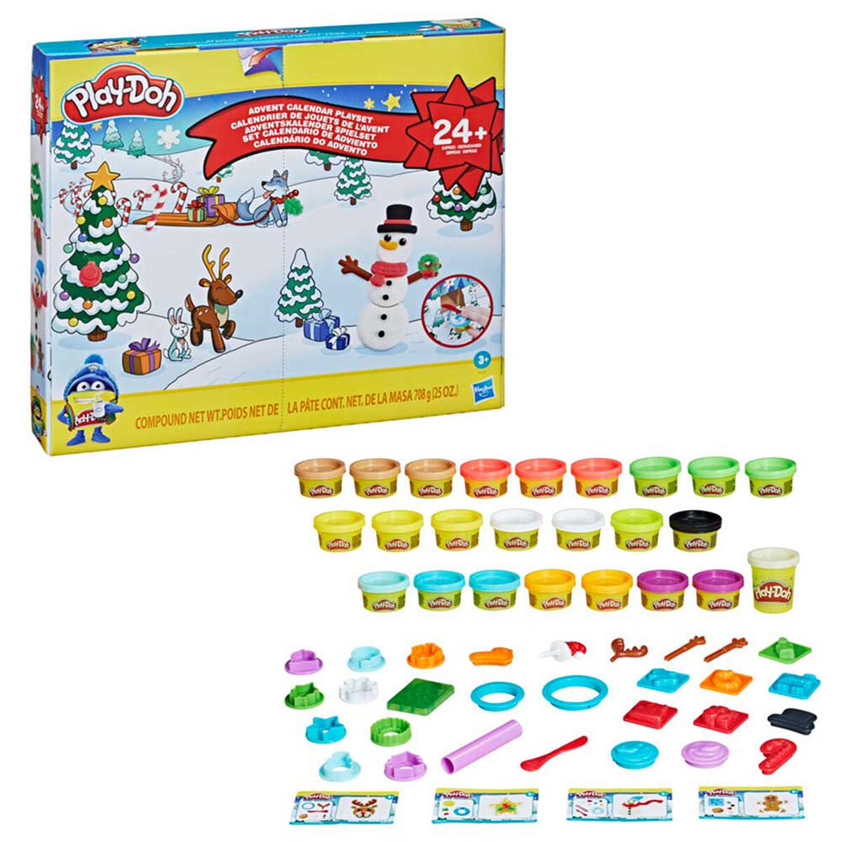 Masas y Plastilinas Play-Doh Mundo De Texturas Navidad Calendario