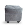 Sof&aacute; Muebles MPR Boston 3 Cuerpos + 2 Pouf Gris