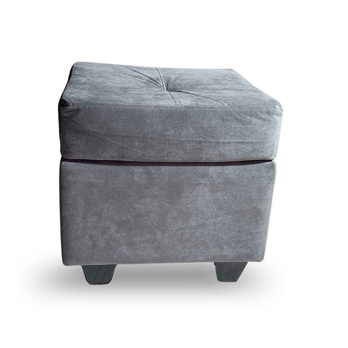 Sof&aacute; Muebles MPR Boston 3 Cuerpos + 2 Pouf Gris