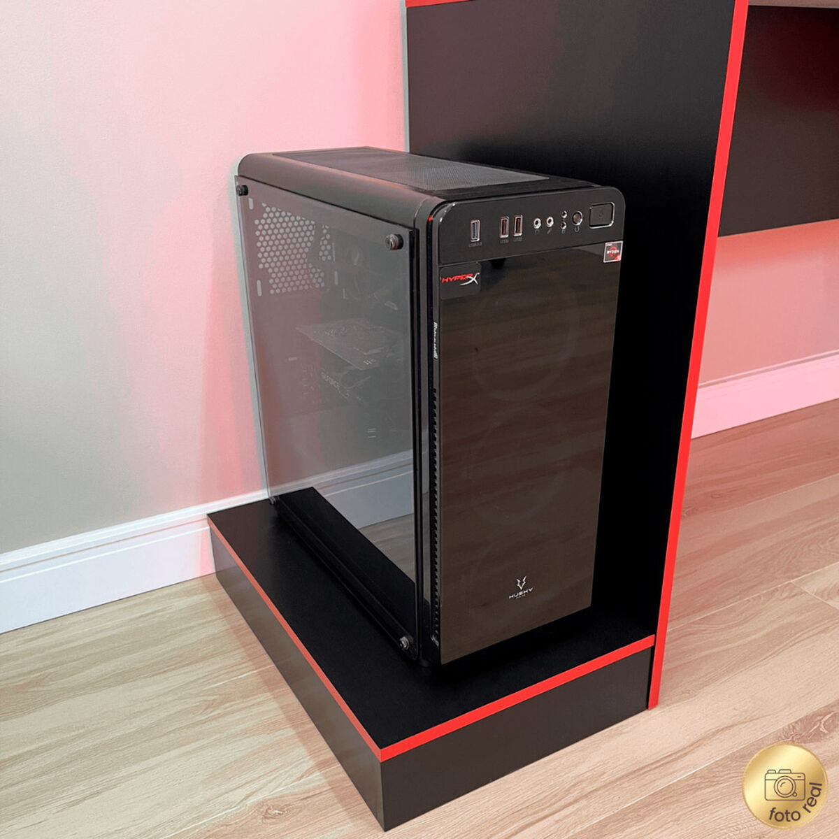 Escritorio Exit Gamer Negro Rojo