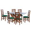 Juego de Comedor Latam Home Alicante 6 Sillas Verde