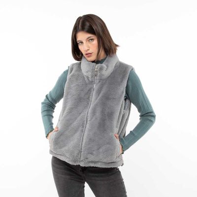 Chaqueta Peluda Sin Mangas Mujer Fiorucci