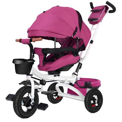 Triciclo Reversible y Plegable Accesorios Púrpura Lubabycas