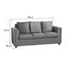 Sofá Deco Outlet Turín 3 Cuerpos Gris Claro