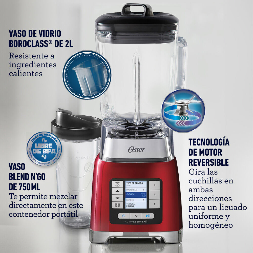 Oster Licuadora 2 L Rojo BLSTTDGRBG, foto 3