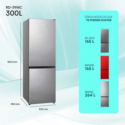 Imagen 2 del producto Refrigerador No Frost Hisense RD-39WC 300 lts.