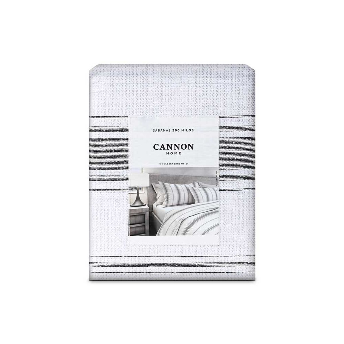 Juego de S&aacute;banas Estampado Cannon 200 Hilos King Diagonals