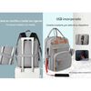 Mochila Maternal con Monidero y Colgador Lubabycas Negra