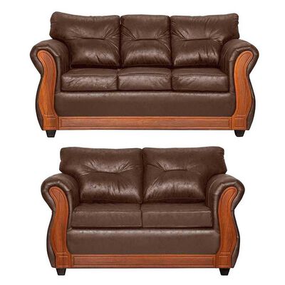 Juego de Living Black Factory Toronto 5 Cuerpos Chocolate