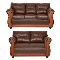 Juego de Living Black Factory Toronto 5 Cuerpos Chocolate