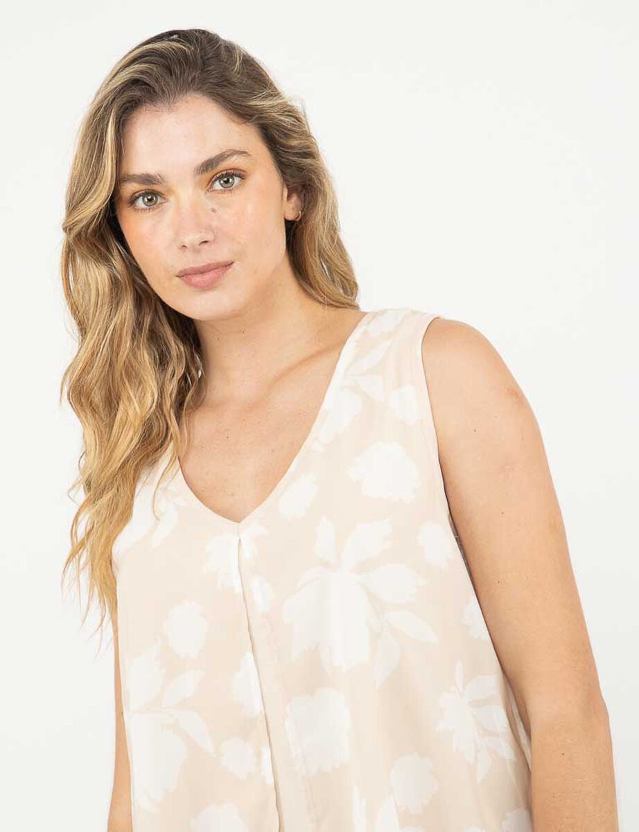 Blusa Sin Mangas Mujer Zibel