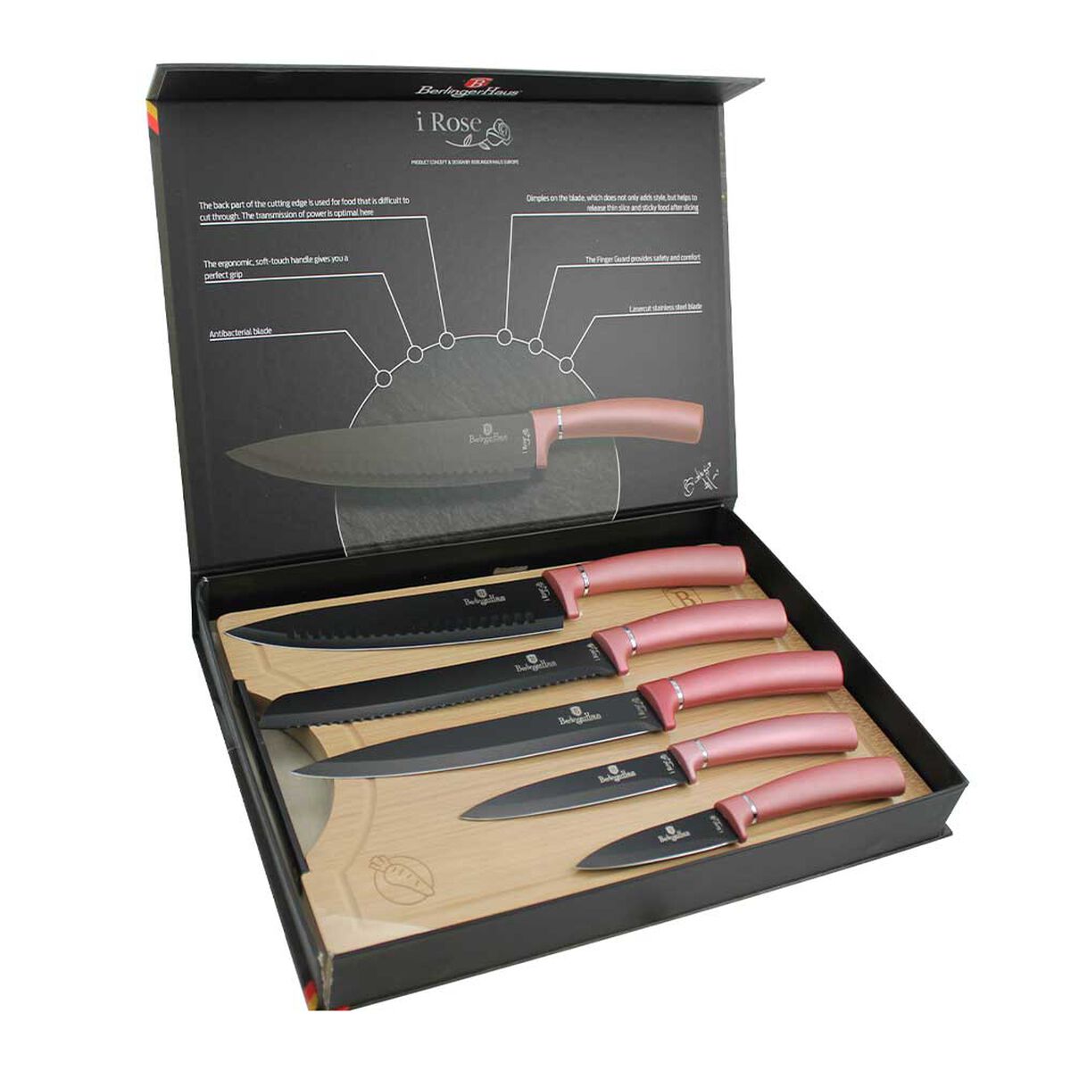 Set de Cuchillos Berlinger Haus 6 Piezas Rosa