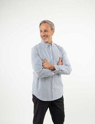 Imagen 1 del producto Camisa Manga Larga Hombre Portman Club Azul, Color-1, Marfil, Navy, Verde