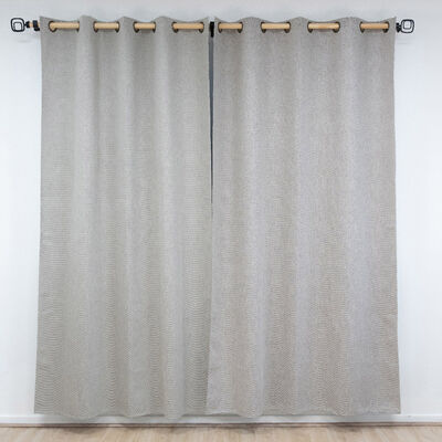Juego de Cortina Blackout Doral Varsovia 140x220 cm Taupe