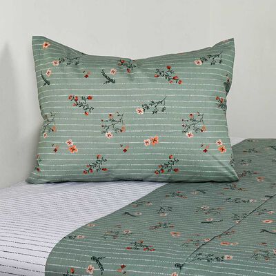 Imagen 1 del producto Juego de Sábanas American Family 144 Hilos 1 Plaza Sarah Turquesa