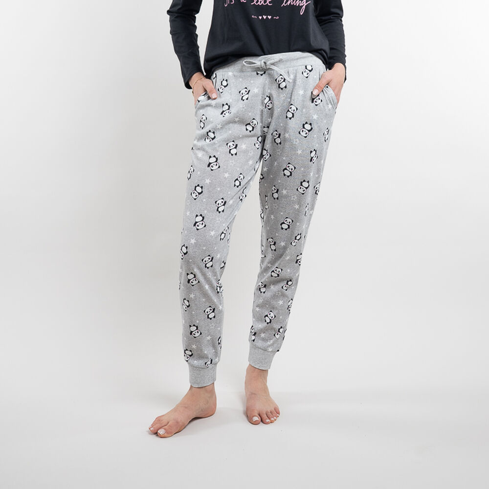 Pantalón de Pijama Jogger Jersey Mujer Icono